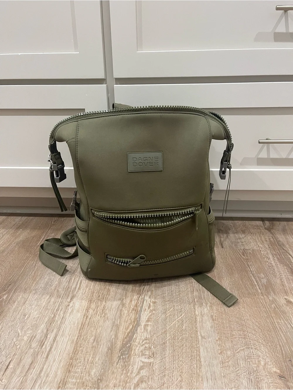 Dagne Dover Olive Green Baby Bag Backpack